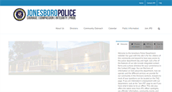 Desktop Screenshot of jonesboropolice.com