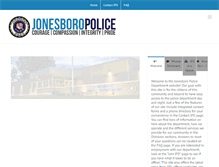 Tablet Screenshot of jonesboropolice.com
